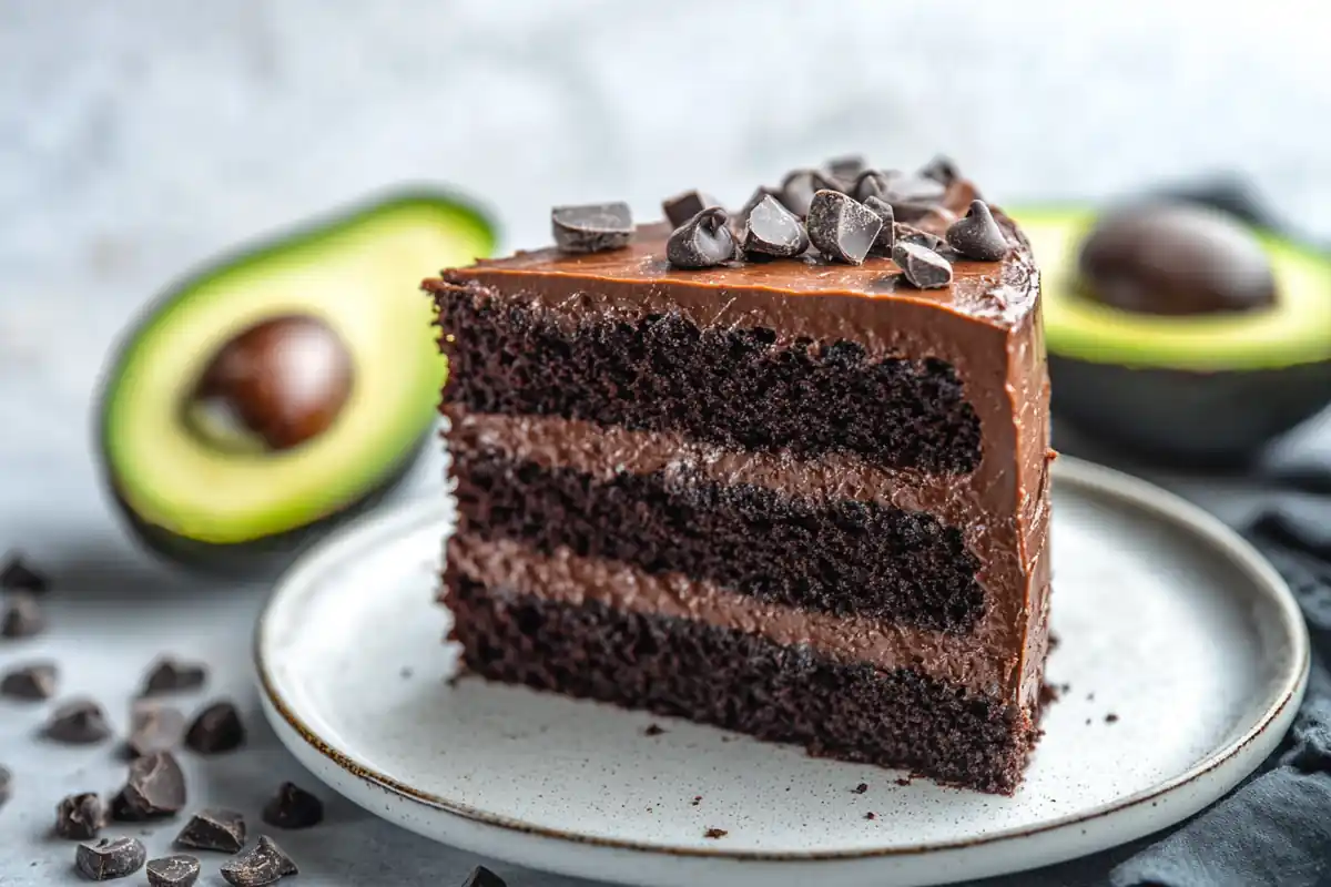 Vegan Chocolate Avocado Cake