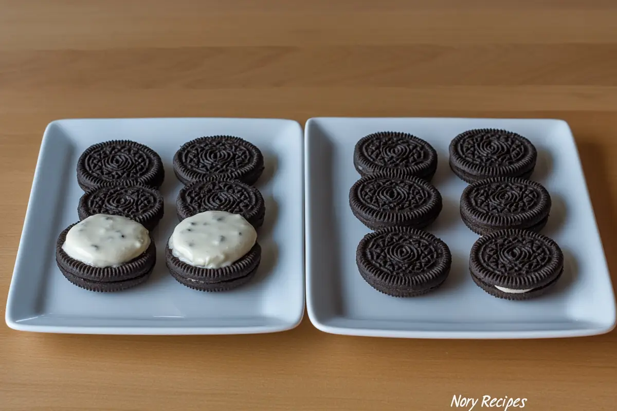 u6185574297 Prompt A side by side comparison of mini Oreos an 11f9bb39 5880 4304 8a7d c3bb7767a26f 2 www.noryrecipes.com